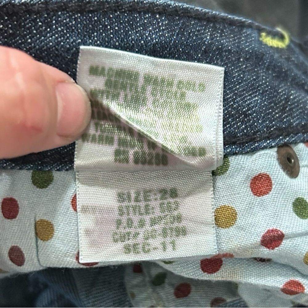 Hippie 70s Bell Bottom Flare Jeans Size 28 Bohemian Wide Leg Denim‎ - Picture 9 of 11